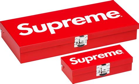 supreme ss17 metal box|Supreme SS17 Small Metal Storage Box .